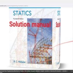 Hibbeler statics 15th edition pdf