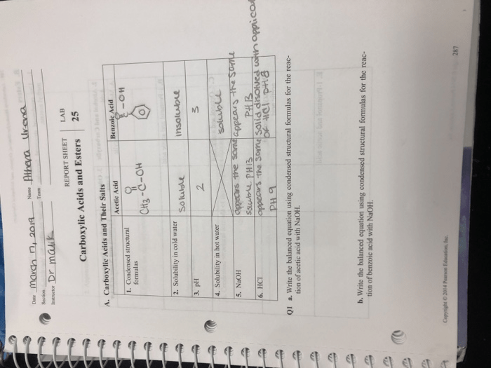 Carboxylic acids lab structures write following alcohols used report will