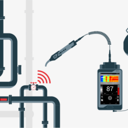 Where would you place a leak detector probe