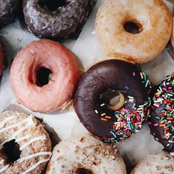 Dimitri and rita eat some donuts