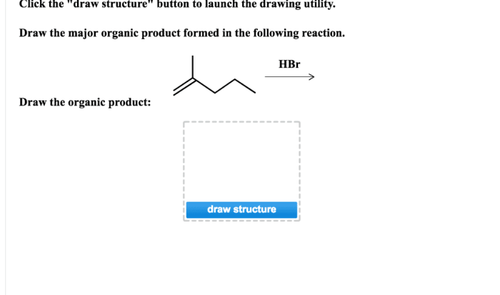 Show the major organic product of this reaction