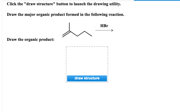 Show the major organic product of this reaction