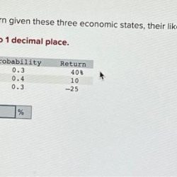 Compute the expected return given these three economic states