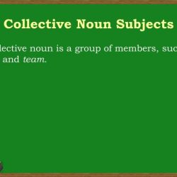 Subject verb agreement collective nouns quiz