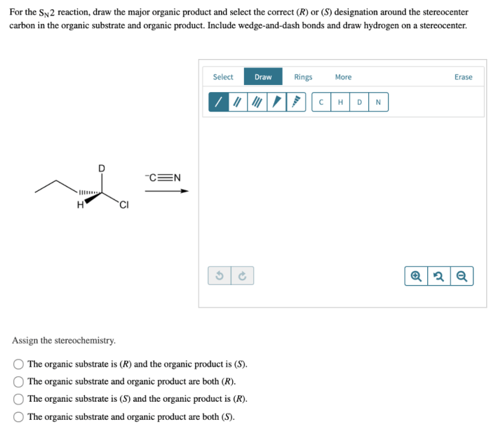 Show the major organic product of this reaction