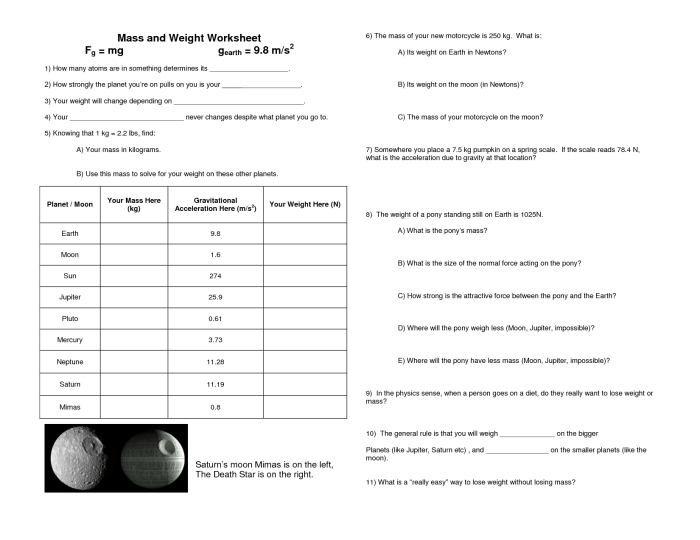 Bill nye and gravity worksheet answers